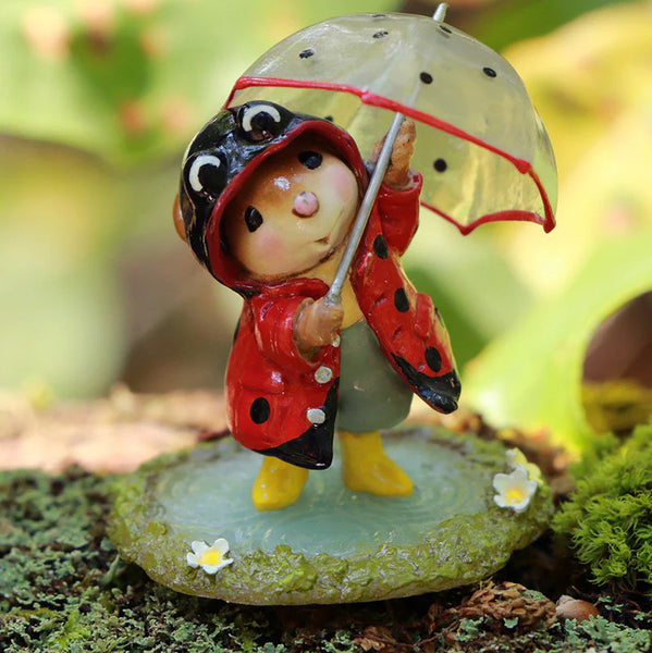 Wee Forest Folk M-758b "Lady Bug Puddle Jumper" Limited