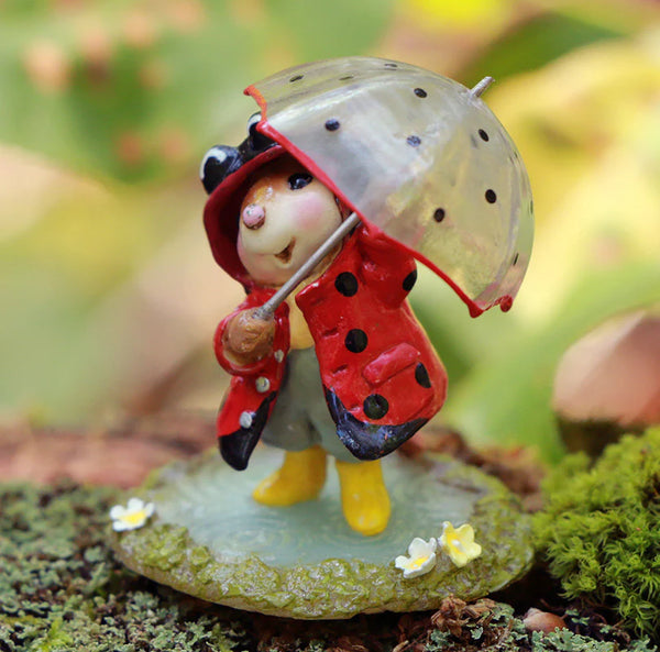 Wee Forest Folk M-758b "Lady Bug Puddle Jumper" Limited