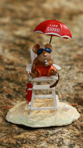 Wee Forest Folk M-349g "Mouse on Duty" Limited