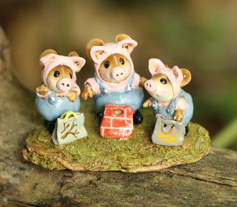 Wee Forest Folk M-344d "Little Pigs Three" Limited