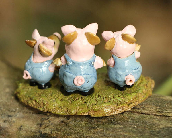 Wee Forest Folk M-344d "Little Pigs Three" Limited