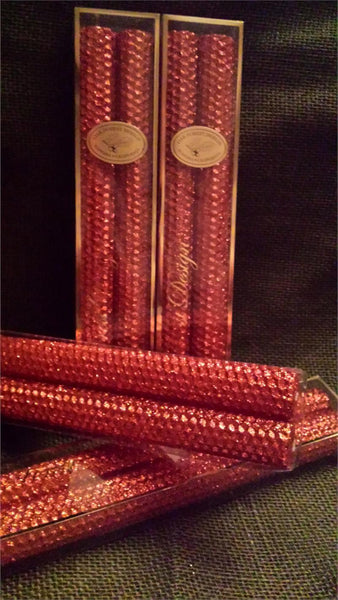 Candles 10" Taper "Mandarin Metallic" by Oak Forest Design