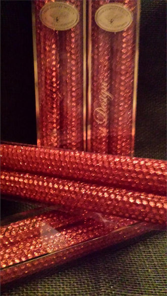 Candles 10" Taper "Mandarin Metallic" by Oak Forest Design