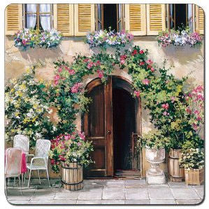 Hardboard Coaster Set "Tuscan Doorways"