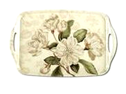 Tray with Handles "Custis Garden Camellia" Melamine