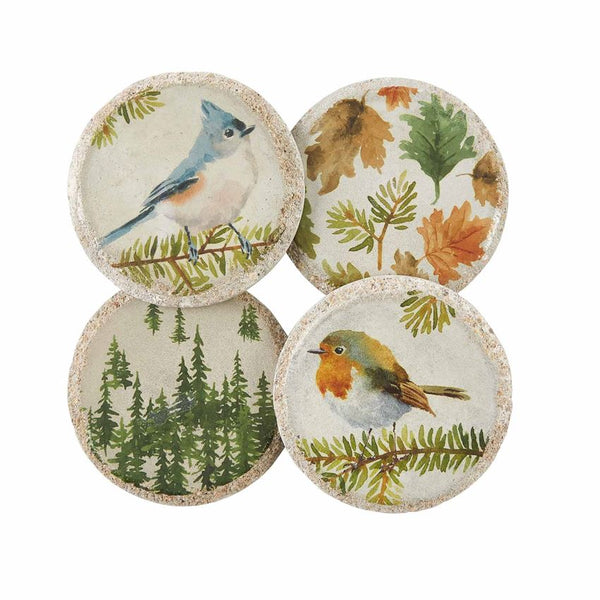 Fall Concrete Coasters. By Mud Pie