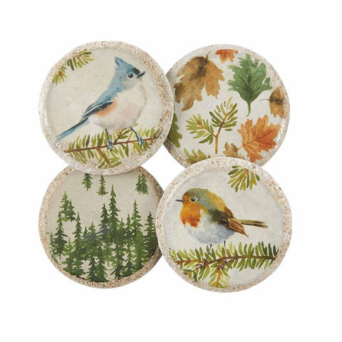 Fall Concrete Coasters. By Mud Pie