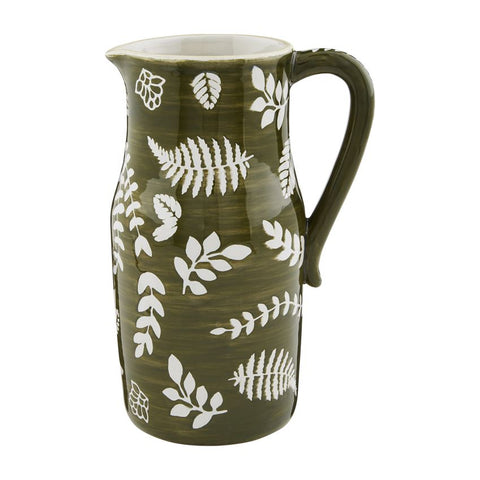 GREEN LEAF PITCHER by Mud Pie