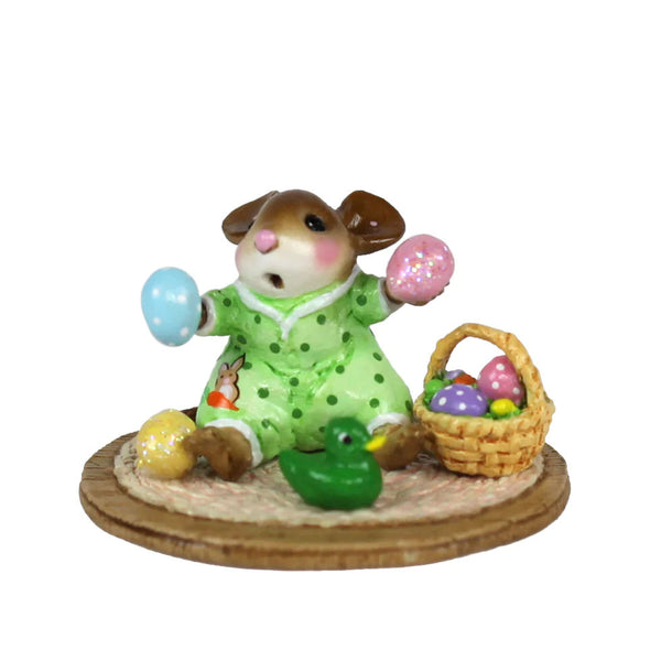 Wee Forest Folk M-595gr "Baby's First Easter" Green Limited