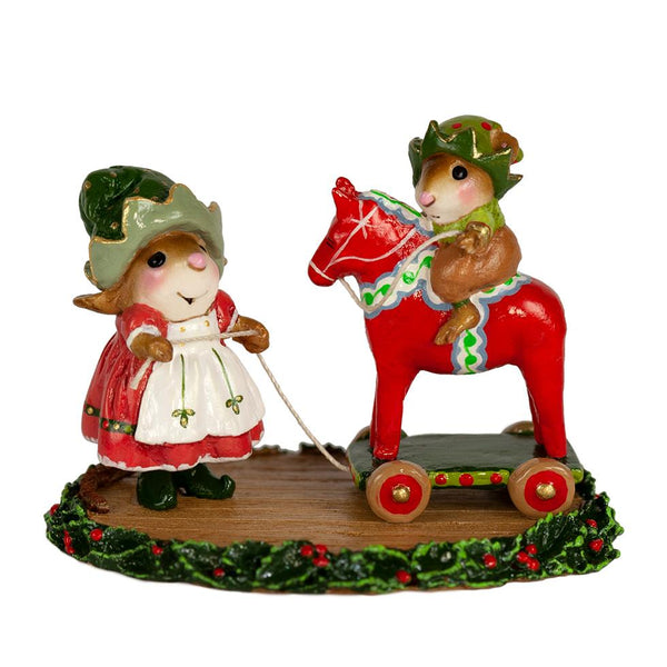 Wee Forest Folk M-682 "DALA HORSE ELVES"