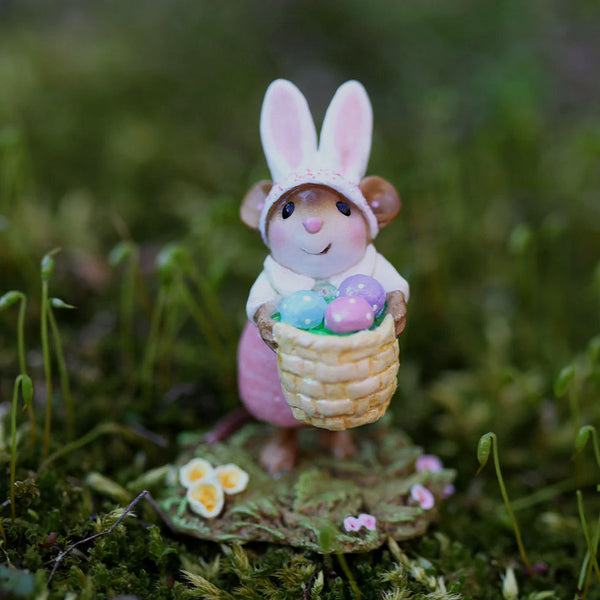Wee Forest Folk M-719a "Hoppy Easter Girl" Pink