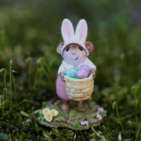 Wee Forest Folk M-719a "Hoppy Easter Girl" Pink