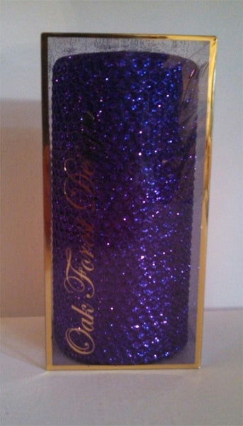 Candles 3"x6" Pillar " Violet Metallic" by Oak Forest Design