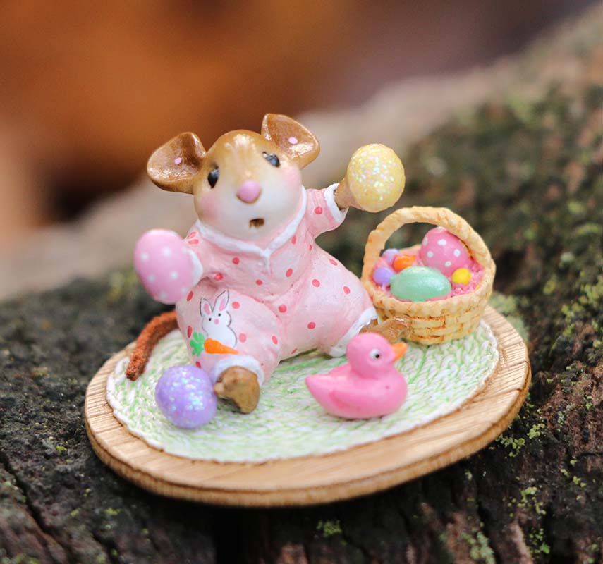 Wee Forest Folk M-595pk "Baby's First Easter" Pink - Limited