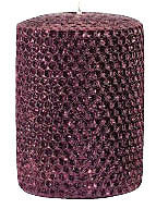 Candles 3"x 6" Burgundy Metallic Pillar by Oak Forest Design