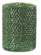Candles 3"x 6" Moss Metallic Pillar by Oak Forest Design