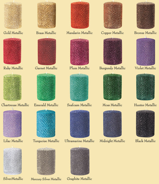 Candles 10" Taper "Moss Metallic" by Oak Forest Design