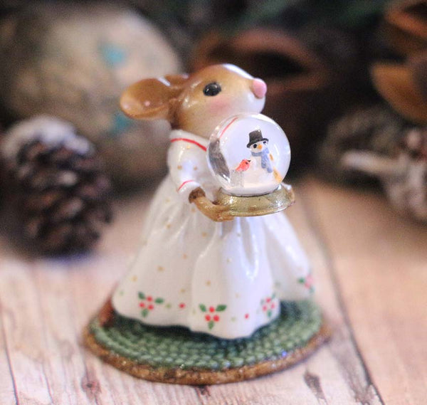 Wee Forest Folk M-515a "Little Snow Globe (new color & globe)